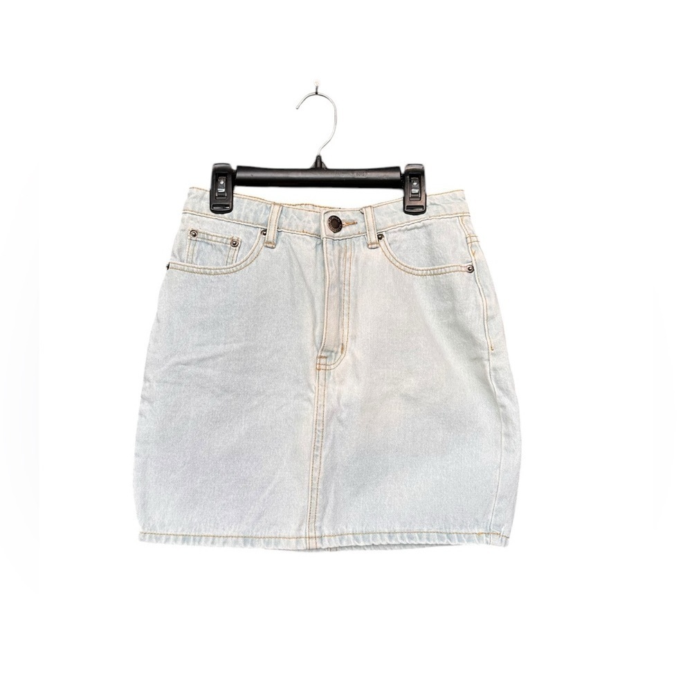 Nasty Gal Light Denim Mini Skirt Size 4